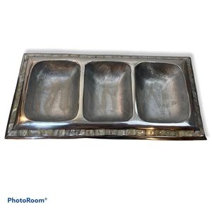 Julia Knight Trinket Tray Silver Mother Of Pearl